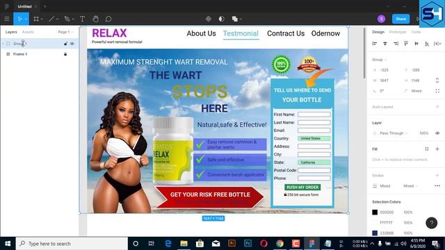 Relax Landing Page/Landing Page Design/Landing page Design Figma/Figma Design смотреть онлайн