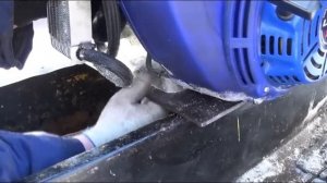 Установка 4х тактного двигателя LIFAN на снегоход Буран