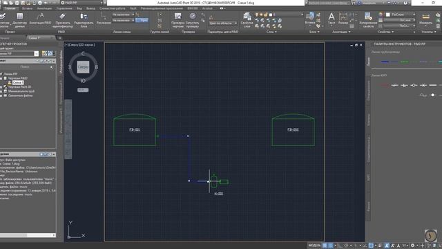 Autodesk P&ID. Линии трубопроводов. Общие сведения. смотреть онлайн
