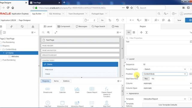 Oracle APEX Tutorial(7)-What is Region in Oracle APEX | Javainhand смотреть онлайн