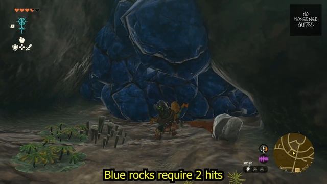 How to Break Blue Rocks in Zelda Tears of Kingdom - How to Destroy Black Rock Barriers смотреть онлайн