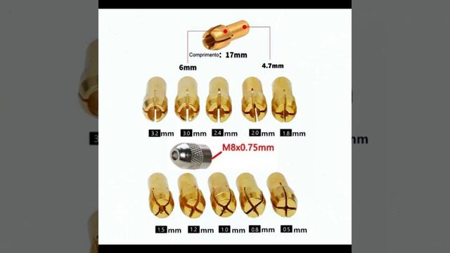 Vídeo Mandril 8×0,75 mm e Pinças смотреть онлайн