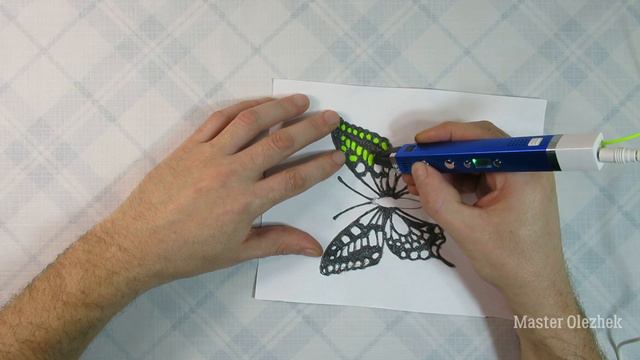 Рисую бабочку 3D ручкой смотреть онлайн