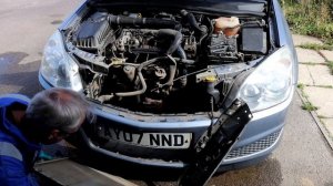 VAUXHALL/OPEL Astra H radiator change (remove intercooler and electric fan). CDTi. 1.3