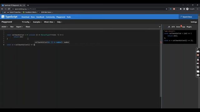 Generic CallBack Function | TypeScript смотреть онлайн