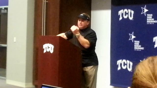 Gary Patterson after TCU's 56-0 win over Grambling смотреть онлайн