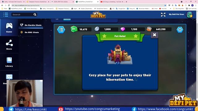 Game NFT My Defi Pet Cập Nhật Mới Nhất: Remove Pet, Happy Forest, Pet Hotel, Upgrade Cage... смотреть онлайн