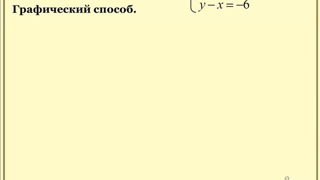 Решение системы линейных уравнений с двумя переменными. смотреть онлайн
