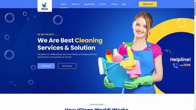 Bixol Cleaning Service ★ WordPress Themes & Templates ★ смотреть онлайн
