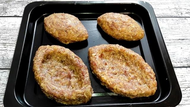 Вкуснейшее блюдо из фарша на ужин или обед!  Быстро и просто!