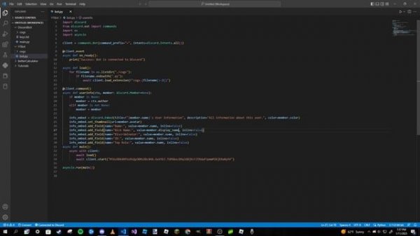 Making a Discord Bot In Python (Part 19: Userinfo Command)