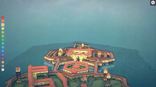 Beautiful green city with light houses and statues | Townscaper #gaming #city смотреть онлайн