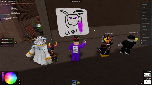Roblox Spray Painting BUT People LOVE My ART смотреть онлайн