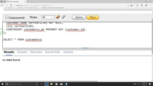 how to create database in oracle - TABLE-COLUMN-DATA смотреть онлайн