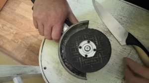 Как заточить кухонный нож с помощью болгарки? Заточка ножа болгаркой