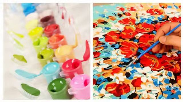 Покупки с AliExpress - 5 картин по номерам с Сантой под Новый год смотреть онлайн