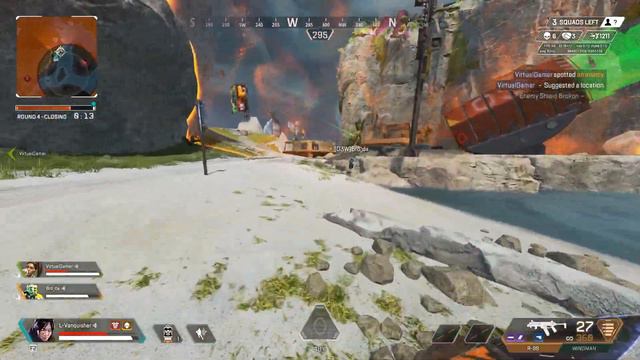 5 Min In Apex |Clutch Fight| Supportive Teammate - L-Vanquisher смотреть онлайн