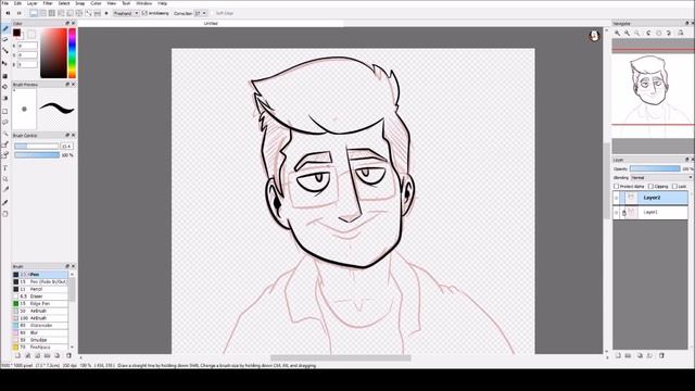 FireAlpaca Tutorial: How To Make Good Line Art!! *Speedpaint Commentary* смотреть онлайн