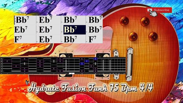 Hydrate Fusion Funk in Bb Major Pentatonic 75 Bpm 4/4 Backing Track Jam смотреть онлайн