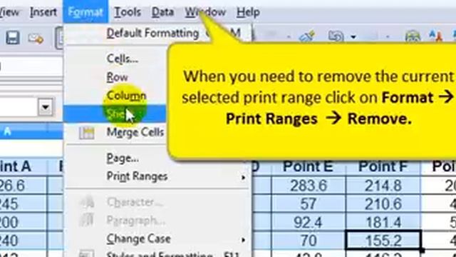 mod4sec7 Set the print range in OpenOffice Calc смотреть онлайн