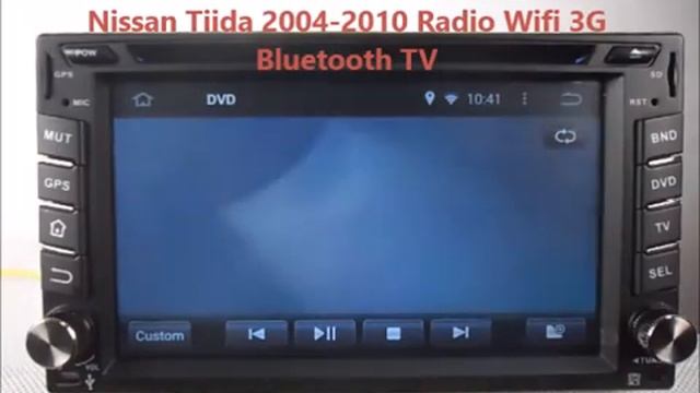 Nissan Tiida 2004-2010 Android Car DVD Player GPS Radio Wifi 3G смотреть онлайн