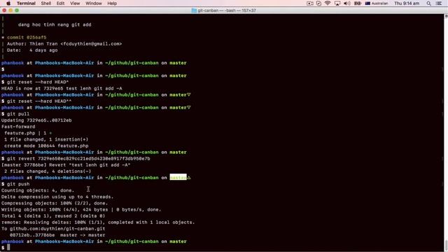 Reset, Revert va amend trong GIT смотреть онлайн