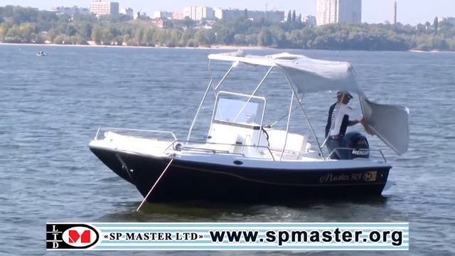 Лодка Мастер 505 с тентом на воде смотреть онлайн