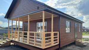 Каркасный дом для круглогодичного проживания 6/10м от компании Лесное раздолье Омск