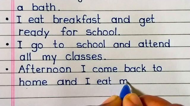 Essay on My Daily Routine in English || 10 lines about My Daily Routine || смотреть онлайн