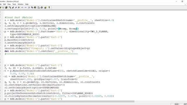 #2: How to create random distributed inclusions or fibers of RVE/UC by Python scripting in Abaqus смотреть онлайн