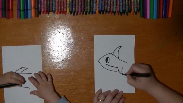 Как рисовать акулу / How to draw a shark смотреть онлайн