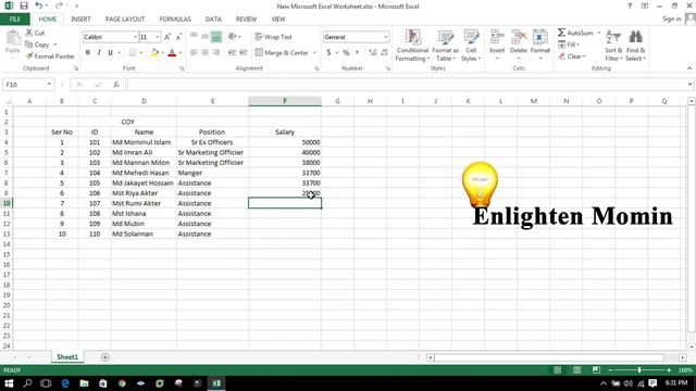 Introduction MS Excel, Formulas & Function With Examples Bangla Tutorial ||| MS Excel Part-01 смотреть онлайн