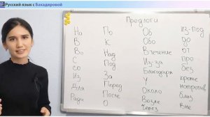 Рус тили . 20-та дарсда урганамиз( 13- дарс «Кушимчалар» барча керакли предлоглар туплами.