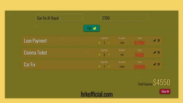 Expense Calculator with React Hooks & React Context API смотреть онлайн