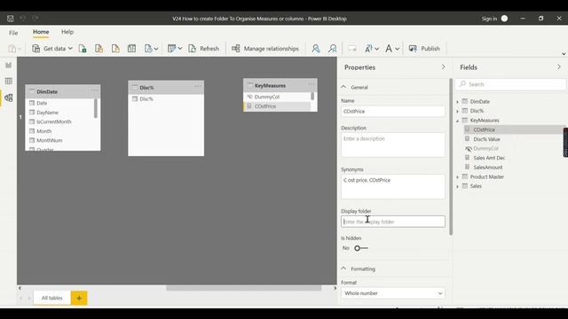 How to Create Folders in Power BI Desktop Tips and Tricks (24/100) смотреть онлайн