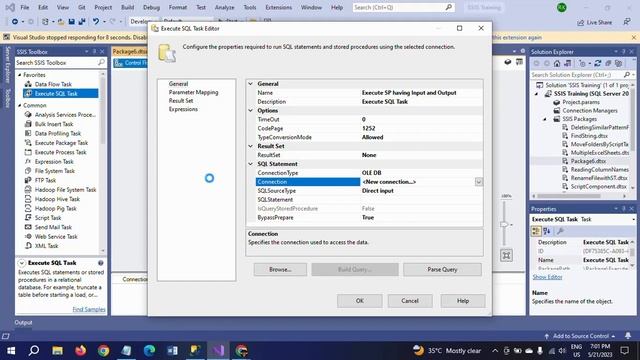 SSIS||Execute Stored Procedure having Input and Output parameters in Execute SQL Task смотреть онлайн