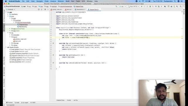 RecyclerView in android with kotlin смотреть онлайн