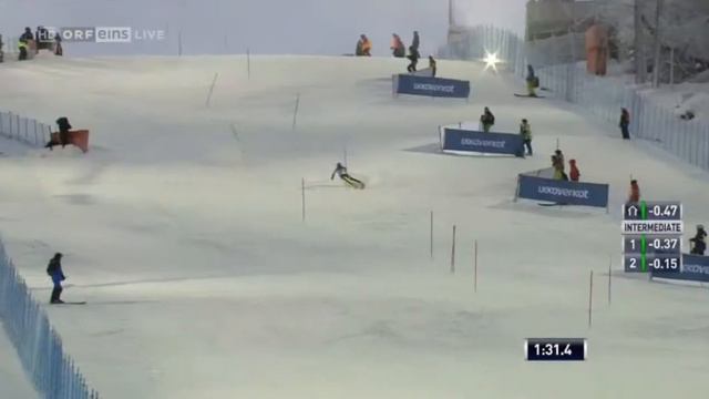 Frida HANSDOTTER 2nd run (4th place) SL - LEVI (FIN) 2017 смотреть онлайн