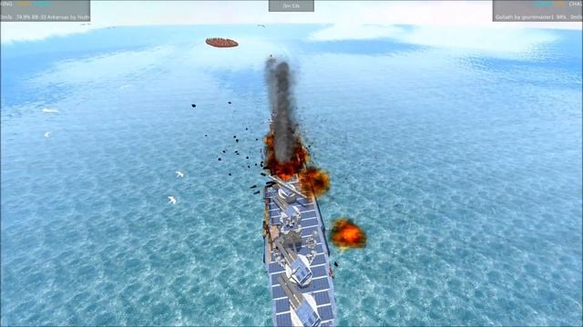 From The Depths Tournament Battleship Brawl S3E88 BB 33 Arkansas vs Goliath смотреть онлайн