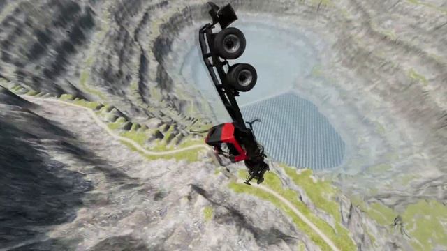 Dump Truck vs Leap of Death | BeamNG.drive смотреть онлайн