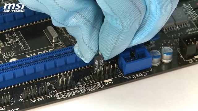 MSI® HOW-TO install front panel connectors (JFP1) смотреть онлайн