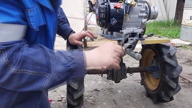 Установка импортного двигателя на мотоблок