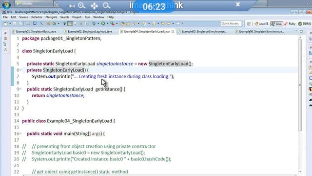 Creational Design Pattern Singleton Part 1 смотреть онлайн