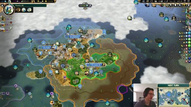 Civ 5 Deity Stream 8 - France Tourism Attempt: Accidentally Nuking A Missionary :( смотреть онлайн