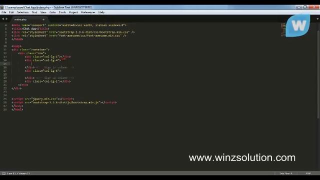 Part 1: Chat App with Bootstrap JQuery Ajax PHP MySQL смотреть онлайн