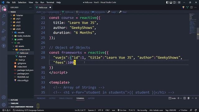 List Rendering v for in Vue Js (Hindi) смотреть онлайн