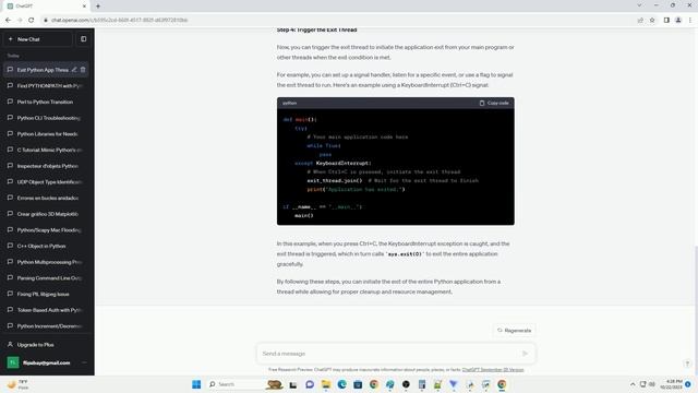 How to exit the entire application from a Python thread смотреть онлайн