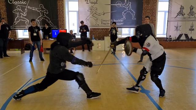 FechtTerra Dual 2021. Меч и баклер М Playoff. Владислав Сидельников FFG Vs Михаил Бакир FFC Paladin