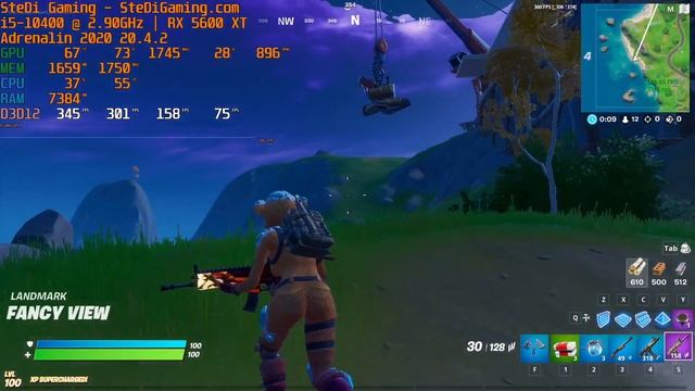 RX 5600 XT & i5-10400 Fortnite Competitive Gameplay смотреть онлайн
