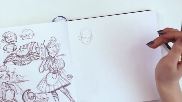 HOW-TO DRAW SOMETHING (when you can't think of anything) | The Process of Finding Ideas смотреть онлайн